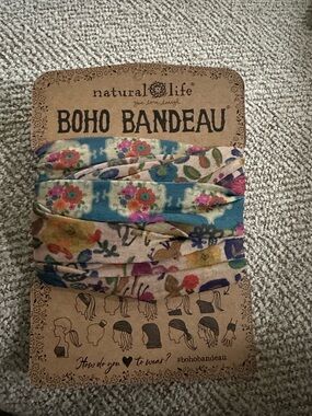 Natural Life Boho Bandeau Headband - Multi Floral 216